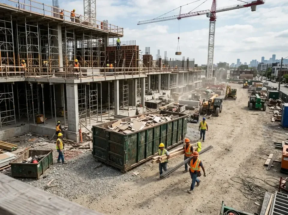 commercial-construction-site-w-002 — frequently asked questions, Low Cost Construction Dumpster Rental in Lake Park, FL